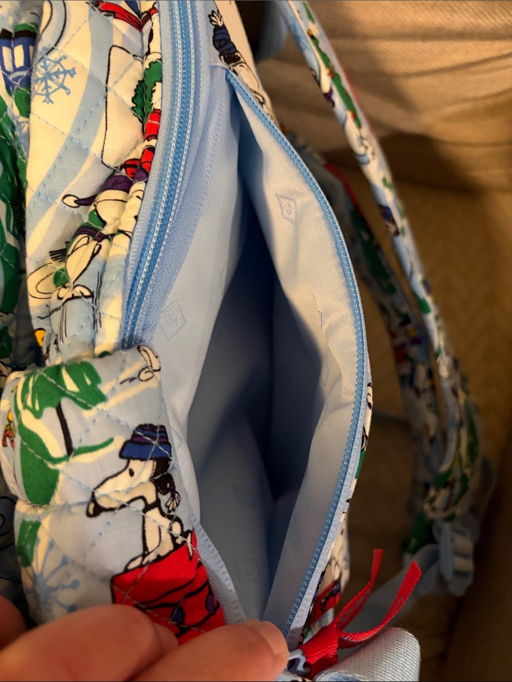 Vera Bradley x Peanuts Christmas Backpack New! - Picture 13 of 15